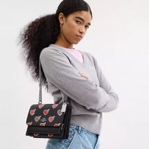 Coach Klair Heart Print Convertible Bag 🎒